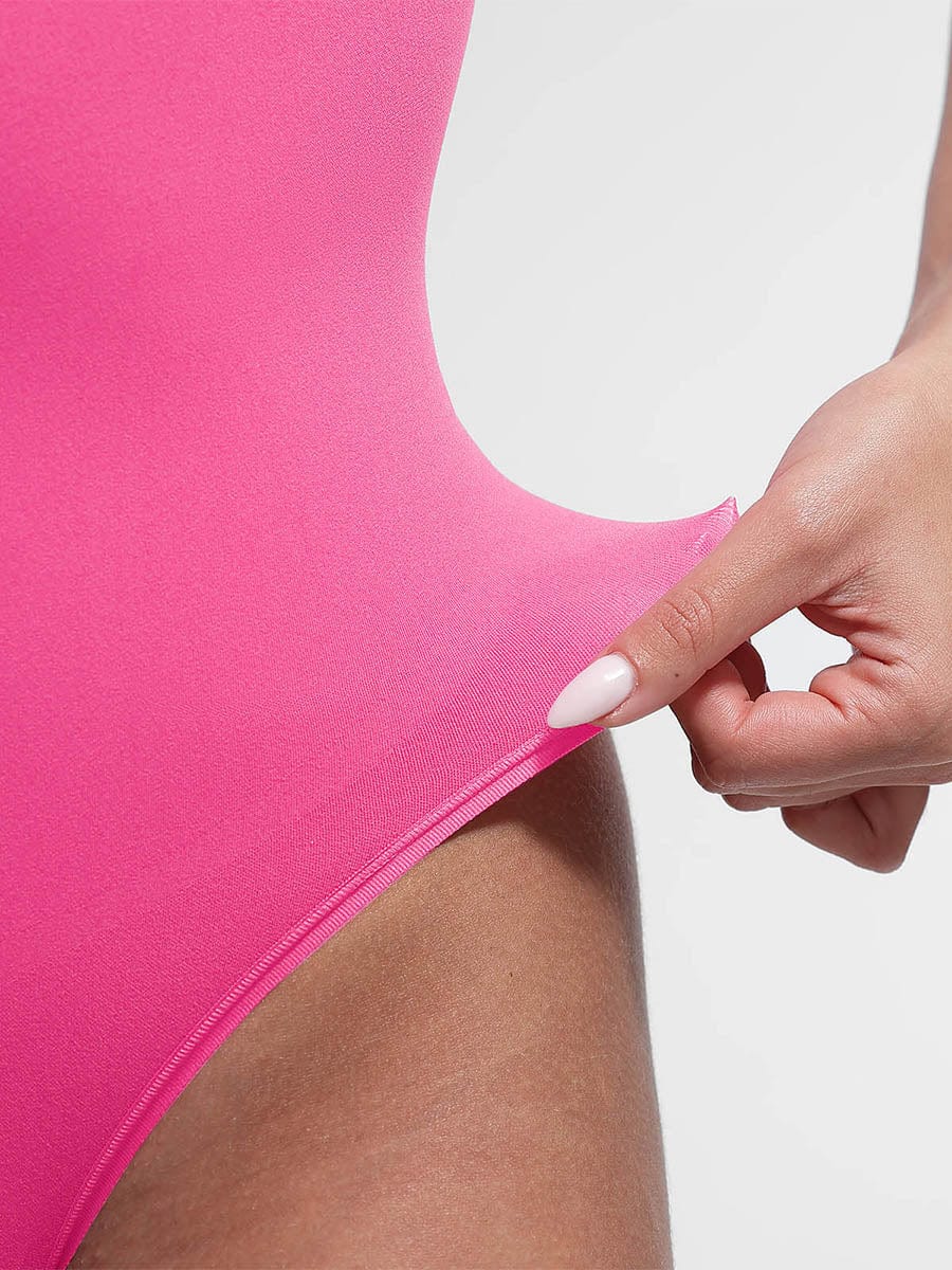 Seamless Bust Support Waist & Abdomen Shaping Thong Bodysuit