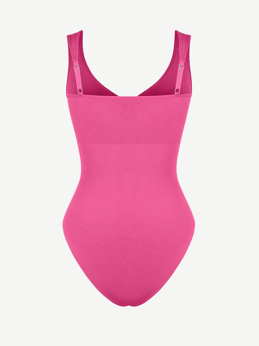 Seamless Diamond Neck Bust Support Waist Control Panty Bodysuit