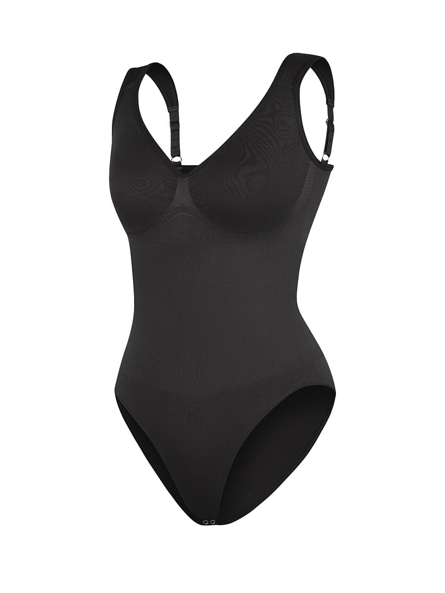 Seamless Diamond Neck Bust Support Waist Control Panty Bodysuit