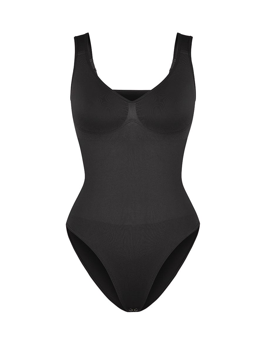 Seamless Diamond Neck Bust Support Waist Control Panty Bodysuit