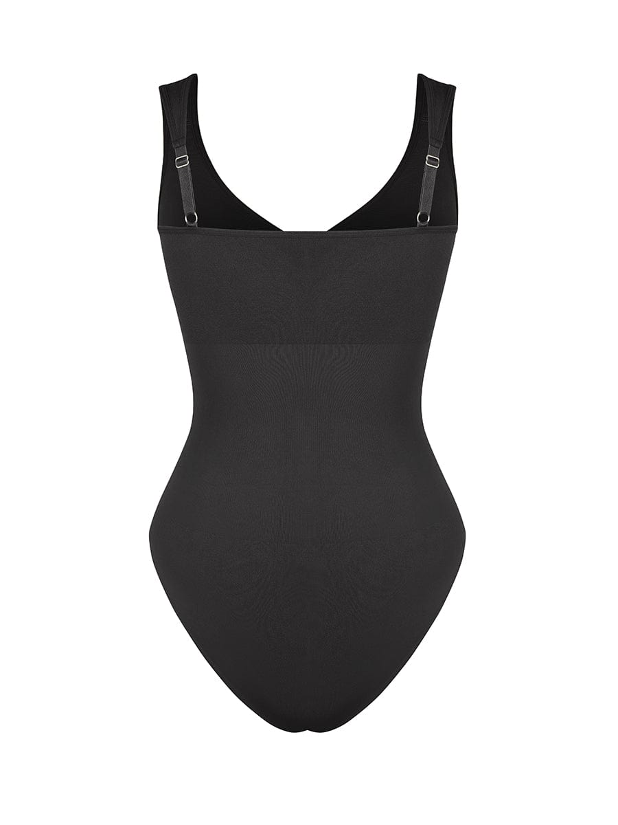 Seamless Diamond Neck Bust Support Waist Control Panty Bodysuit