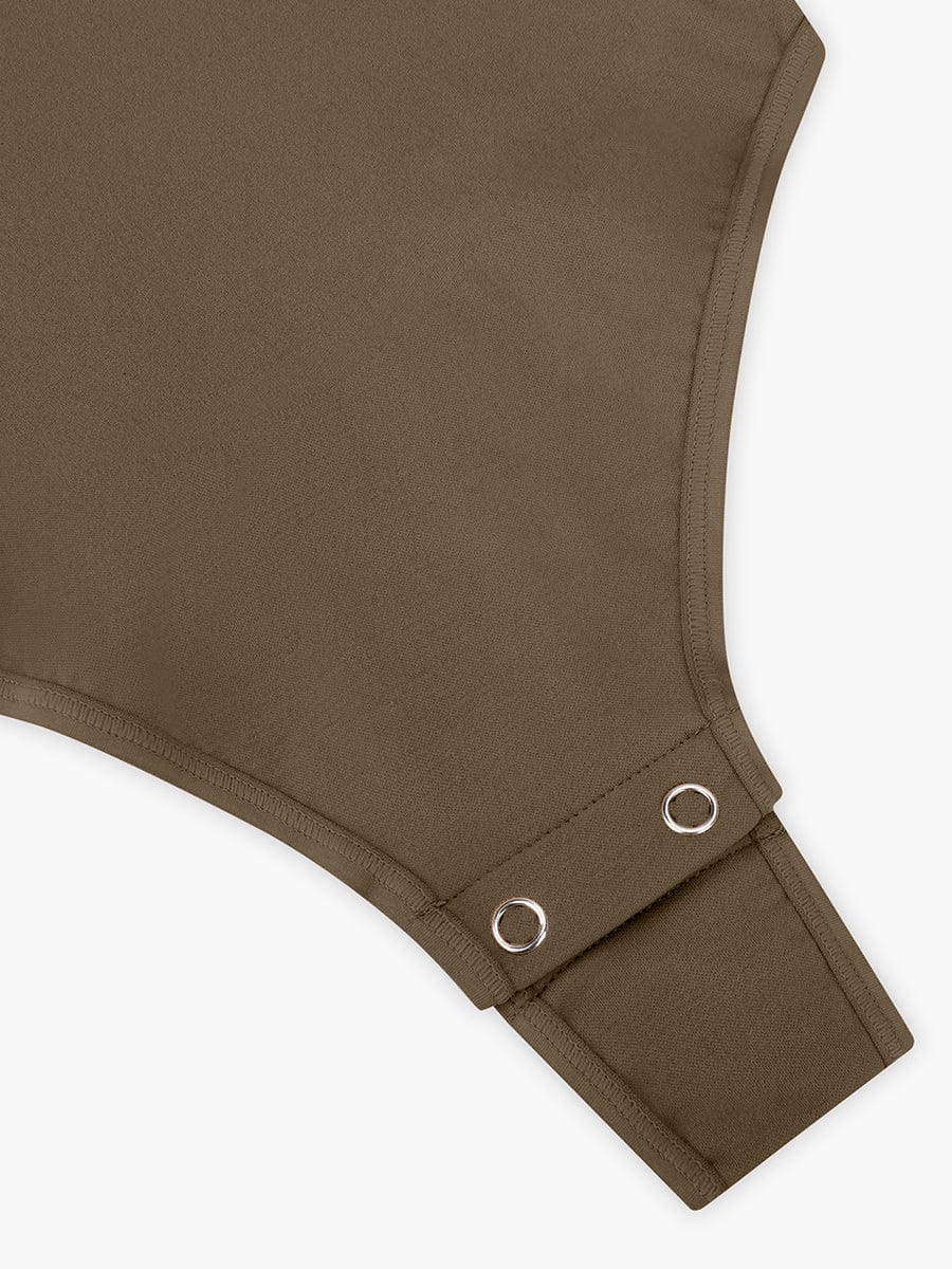 Seamless Bust Support Waist and Abdomen Control Thong Bodysuit
