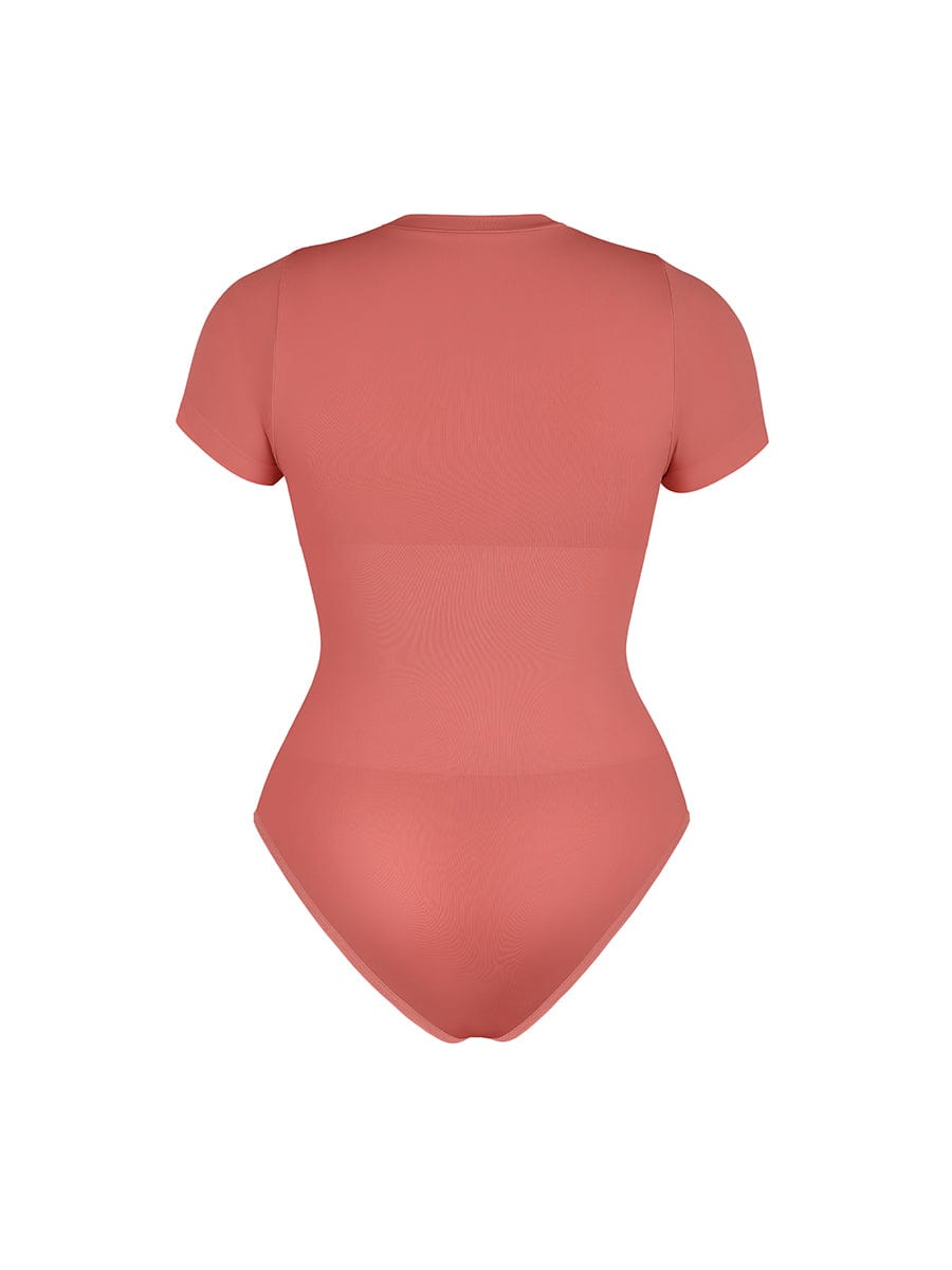Seamless Short Sleeve Waist and abdomen Shaping Hip briefs Bodysuit