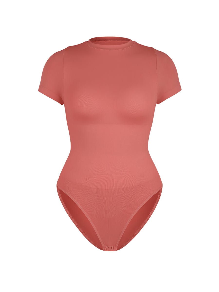 Seamless Short Sleeve Waist and abdomen Shaping Hip briefs Bodysuit