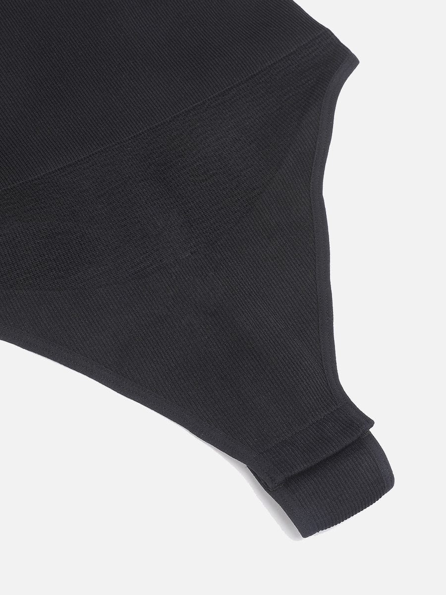 Seamless Deep V Waist and Abdomen Shaping Thong Bodysuit