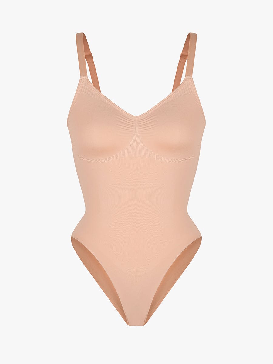 Seamless Chest Support Waist Control Shapewear Bodysuit