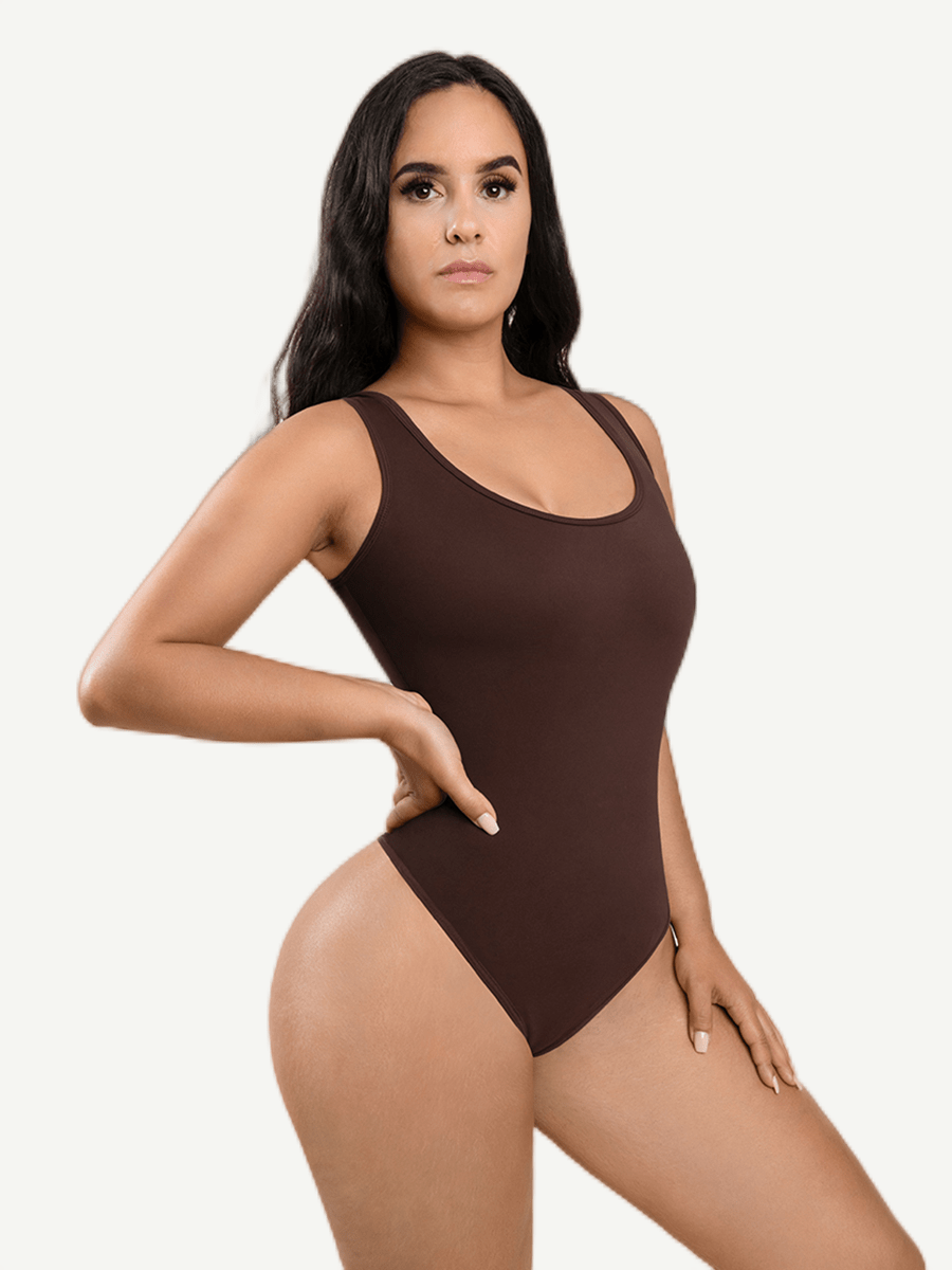 Tank Top Thong Bodysuit Abdominal Breathable Can be Worn Outside