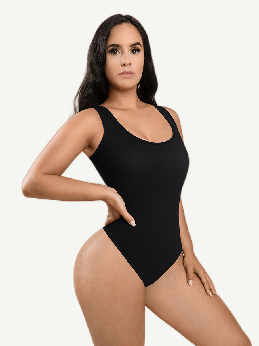 Tank Top Thong Bodysuit Abdominal Breathable Can be Worn Outside