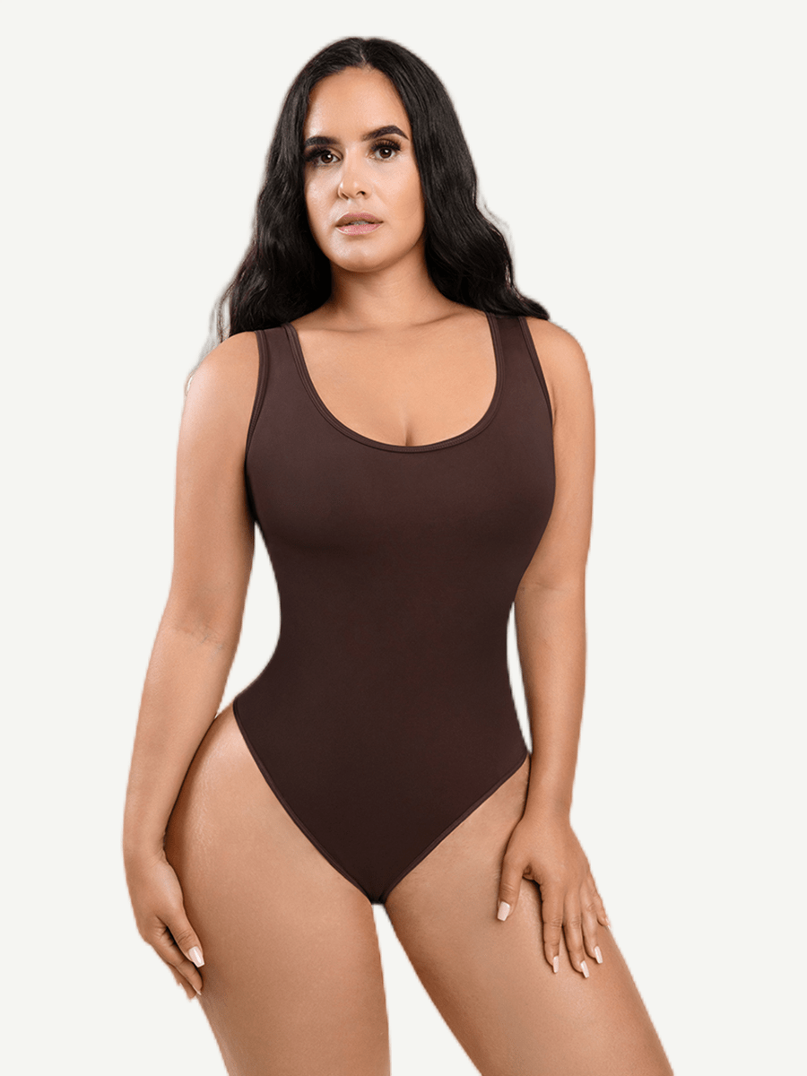 Tank Top Thong Bodysuit Abdominal Breathable Can be Worn Outside
