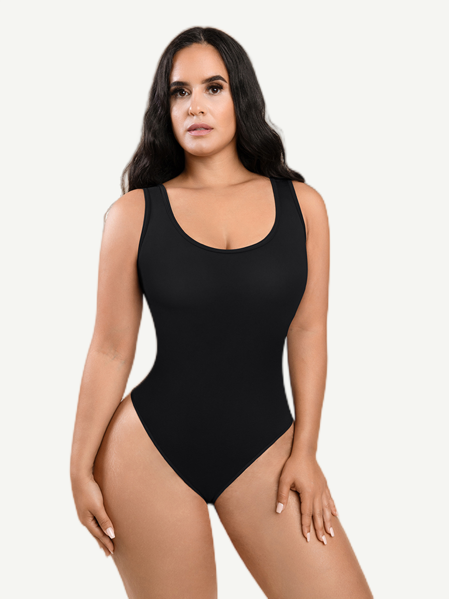 Tank Top Thong Bodysuit Abdominal Breathable Can be Worn Outside