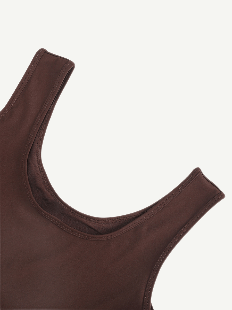 Tank Top Thong Bodysuit Abdominal Breathable Can be Worn Outside