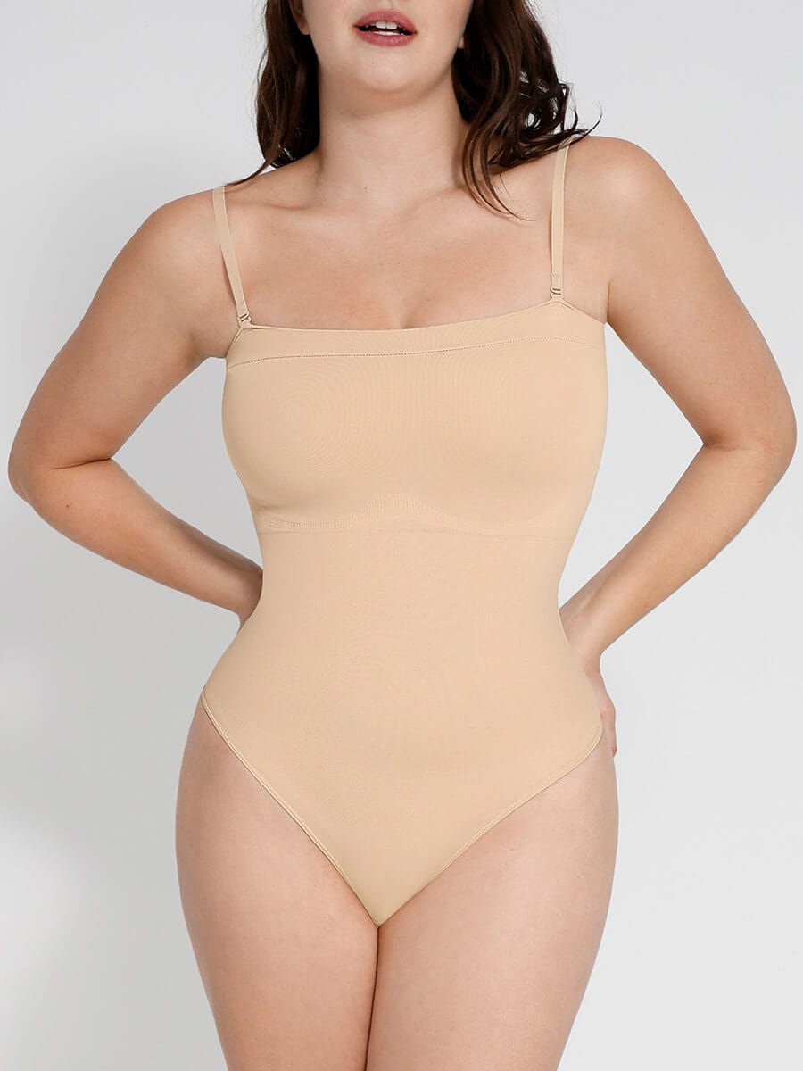 Strap Removable Seamless 🌿Eco-friendly Sculpt Thong Bodysuit