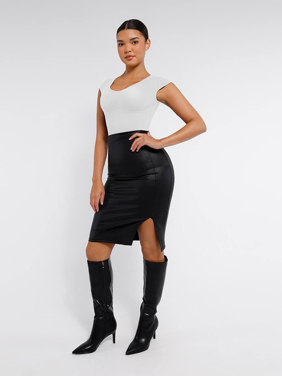 Seamless Deep V Waist and Abdomen Shaping Thong Bodysuit