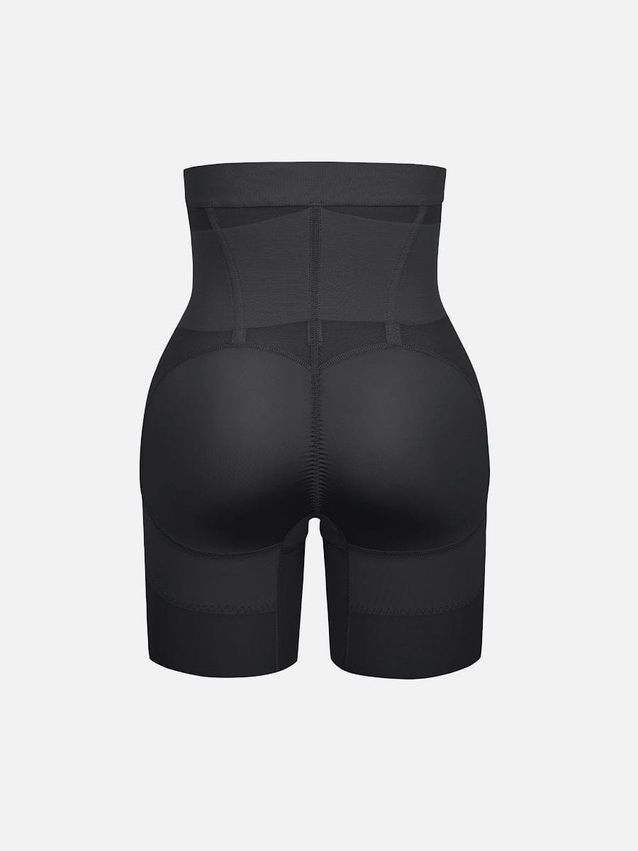 High-Waisted Shaping Briefs Breathable Mesh Waist & Abdomen Control Butt Lifter