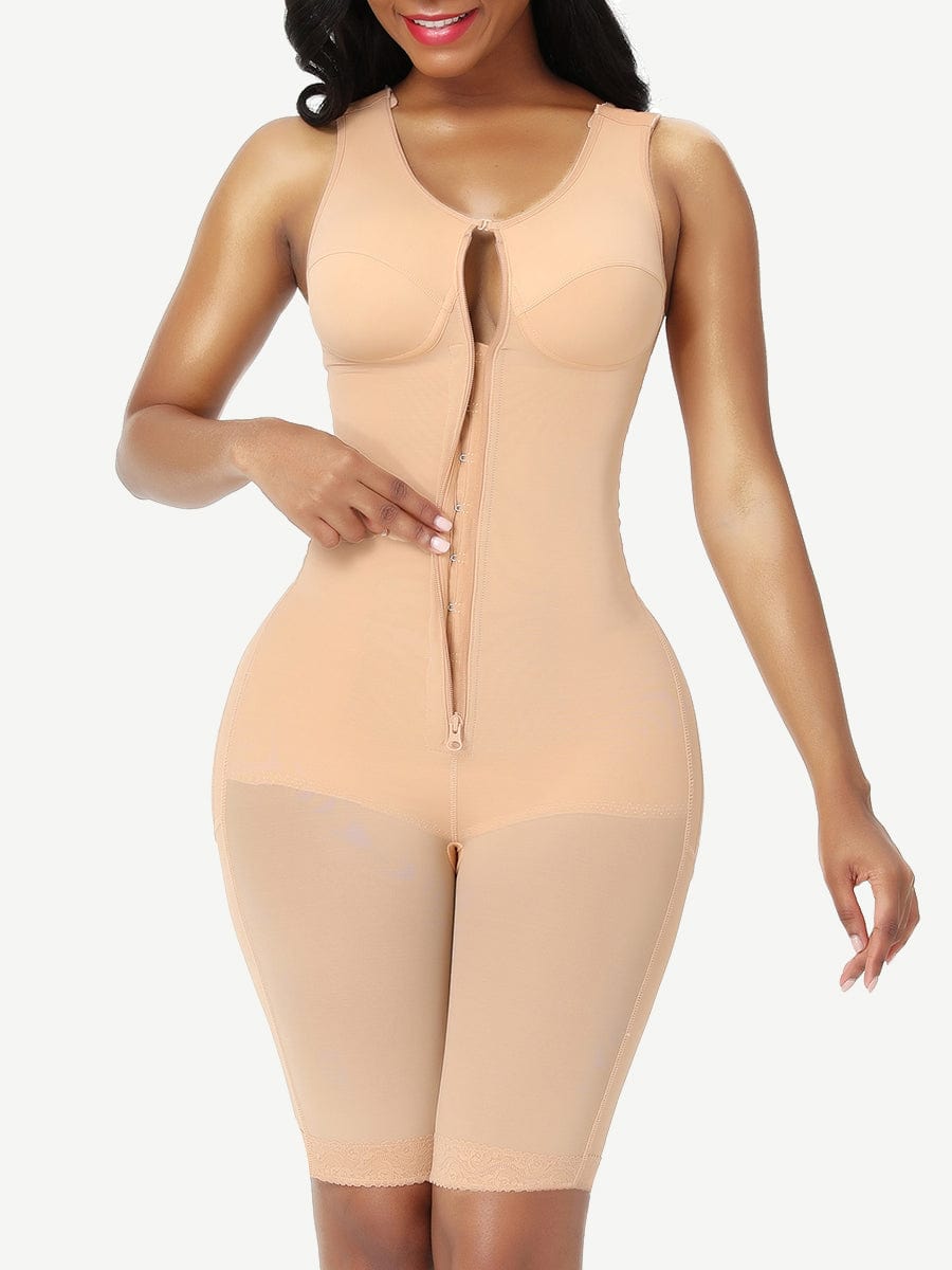 Best Post Surgery Body Shaper Lace Open Crotch Flatten Tummy