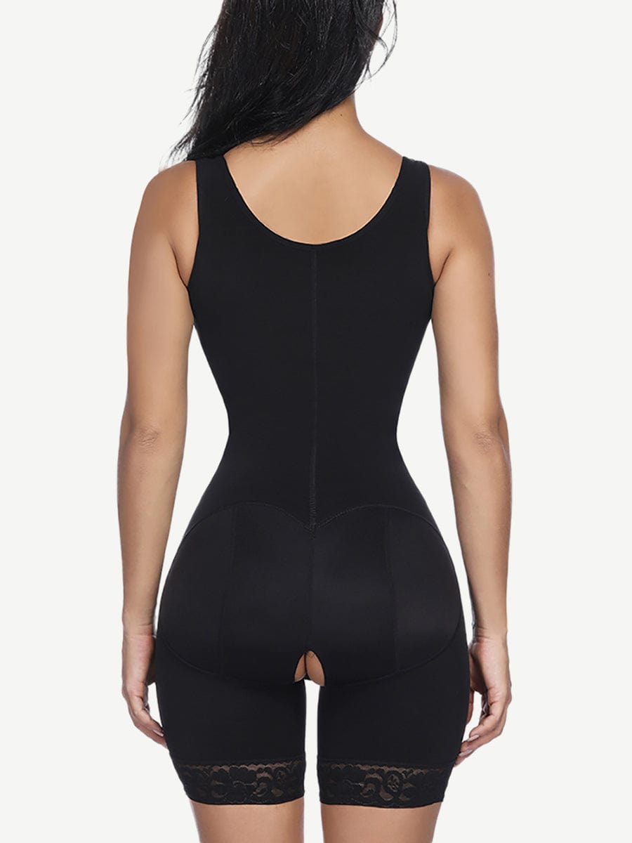 Hook Open Crotch Three Hook Full Body Shaper Compression Garment