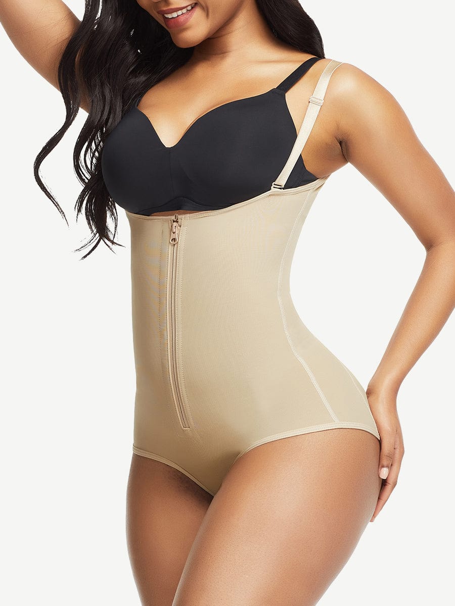 Black Crotch Hooks High Waist Postsurgical Body Shaper Enhancer
