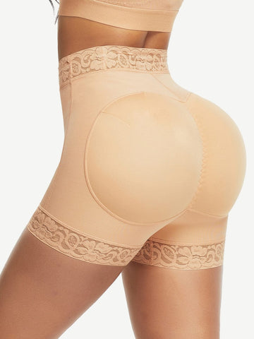 Good High Waist Lace Butt Enhancer Panty Curve Smoothing