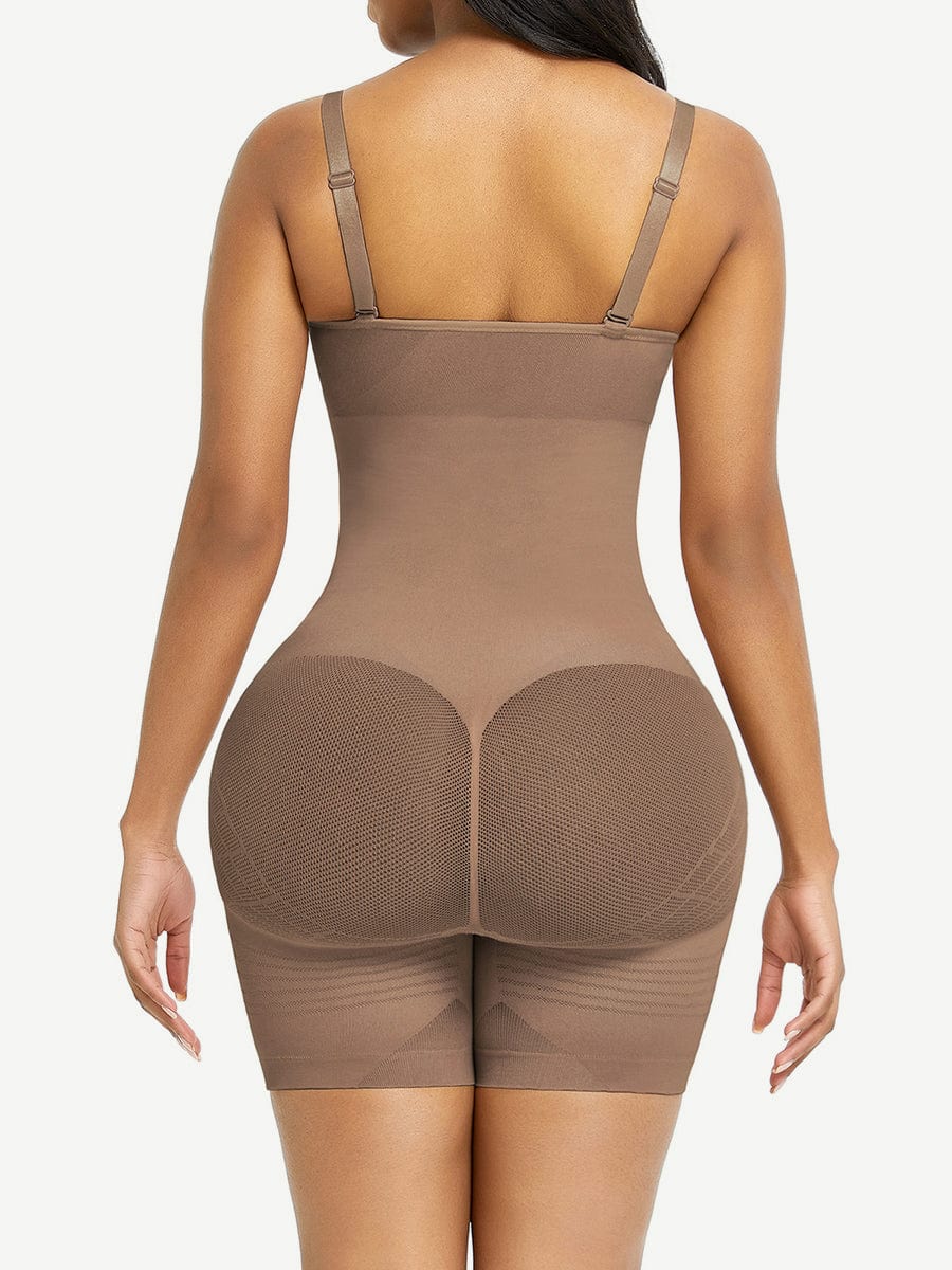 Open Gusset Happy Butt Seamless Bodysuit Shapewear
