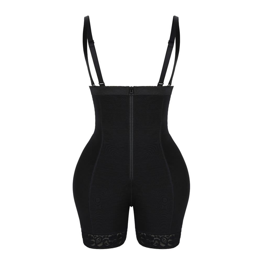 Butt Lifter High Waist Lace Removable Pads Firm Compression