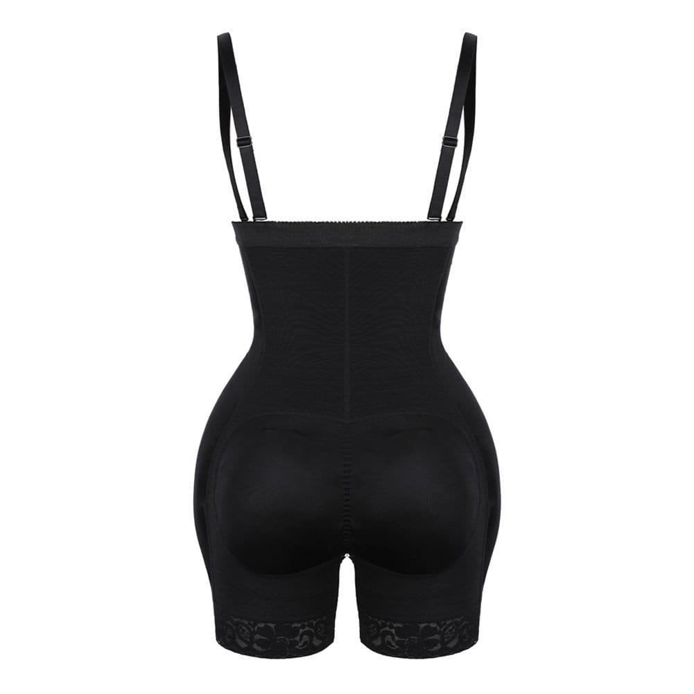 Butt Lifter High Waist Lace Removable Pads Firm Compression