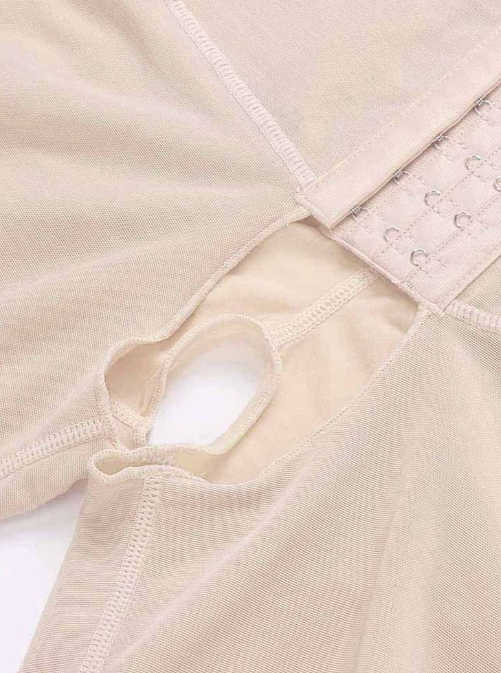 Hook Open Crotch Three Hook Full Body Shaper Compression Garment