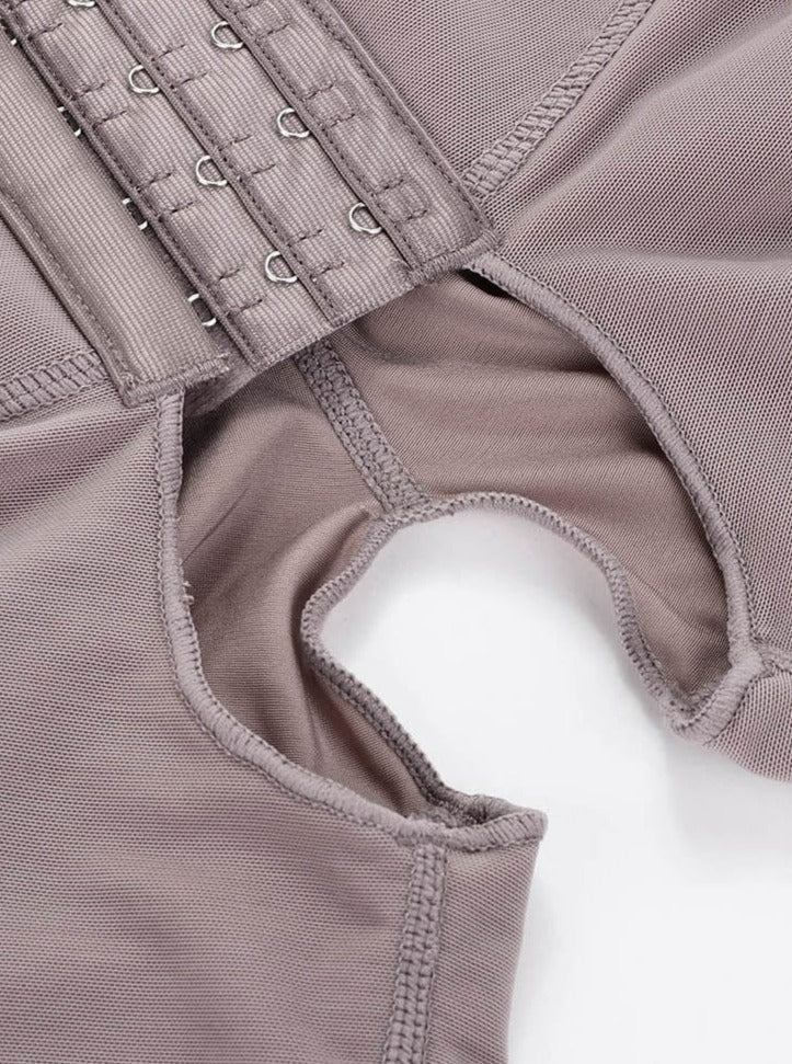 Hook Open Crotch Three Hook Full Body Shaper Compression Garment