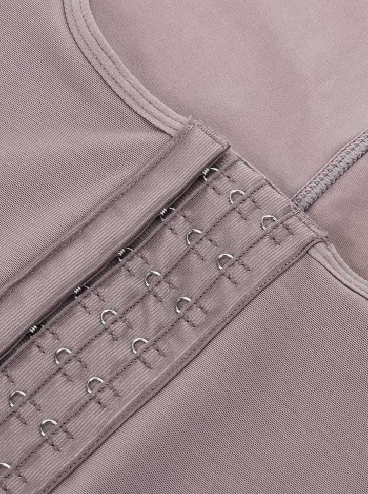 Hook Open Crotch Three Hook Full Body Shaper Compression Garment