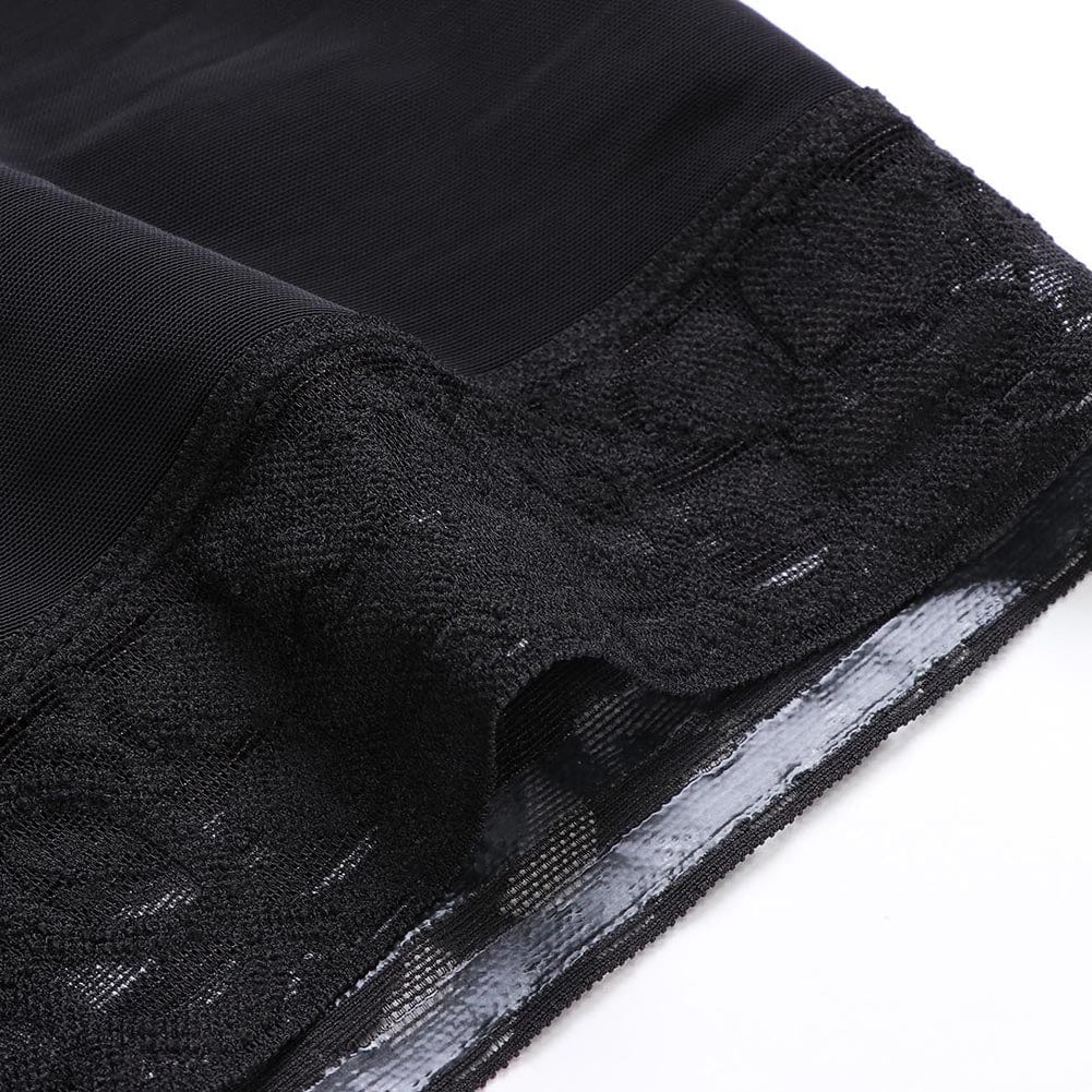 Lace Hooks U Neck Plus Size Glue Crotchless Slimming Body Shaper