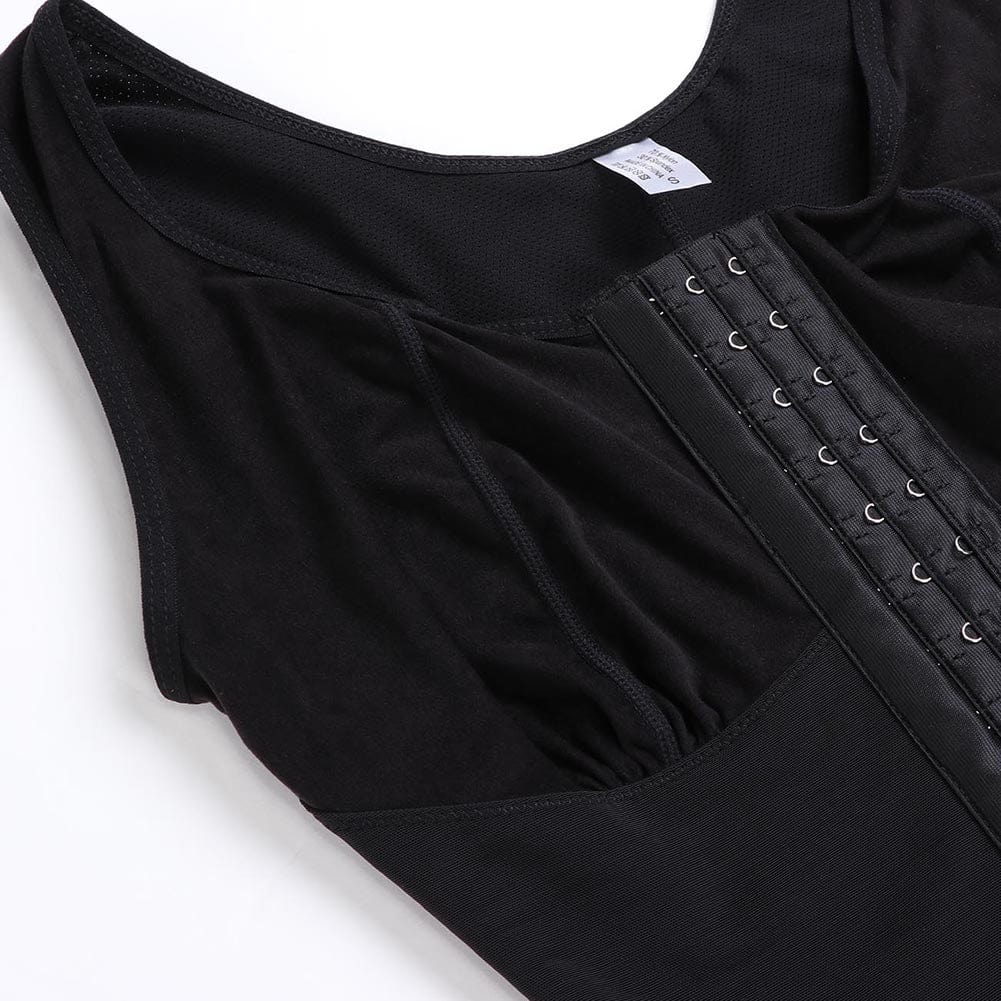 Lace Hooks U Neck Plus Size Glue Crotchless Slimming Body Shaper