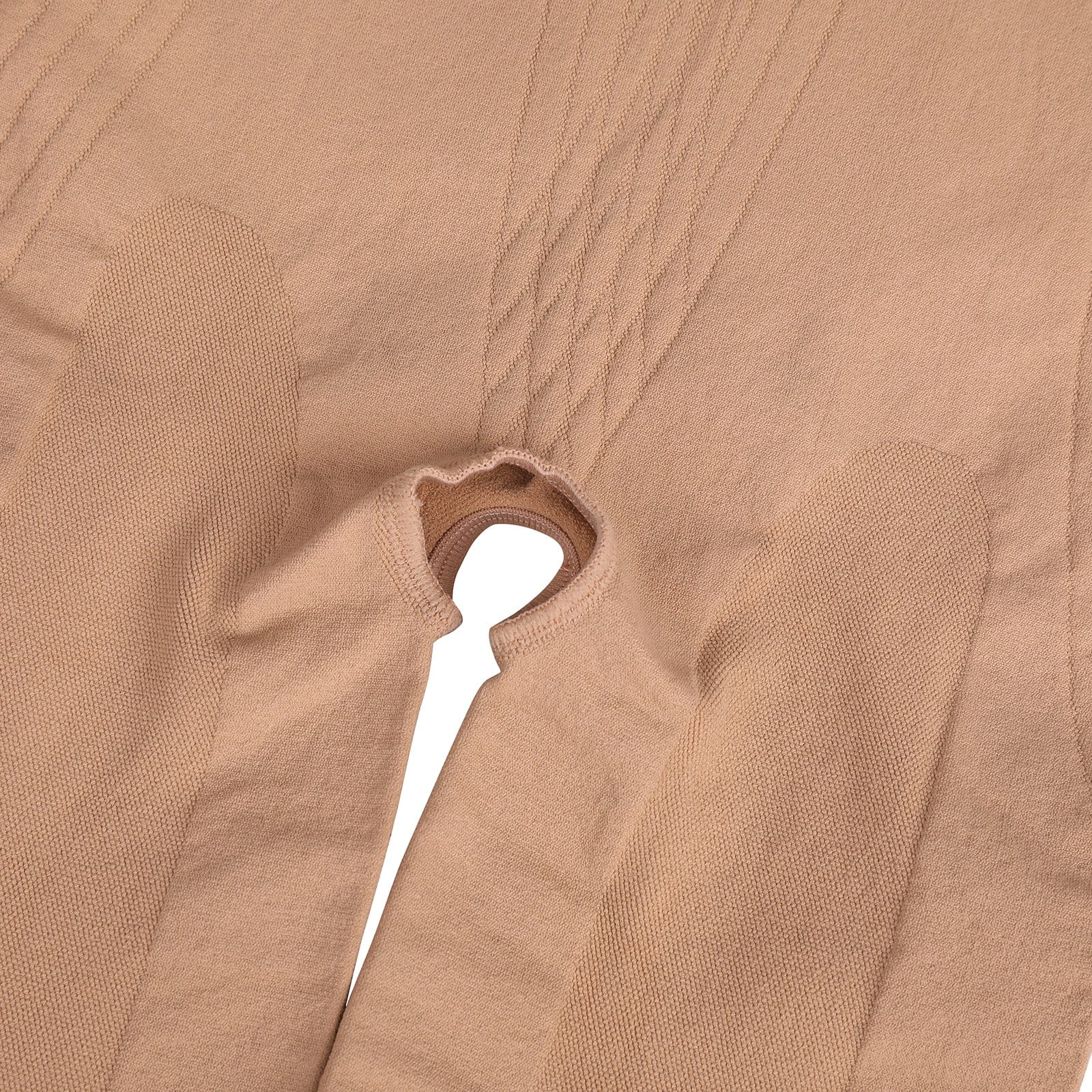 Black Plus Size Full Body Shaper With Open Crotch Smooth Silhouette
