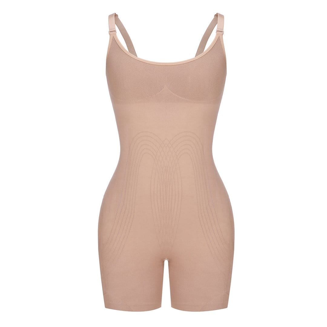 Open Gusset Happy Butt Seamless Bodysuit Shapewear