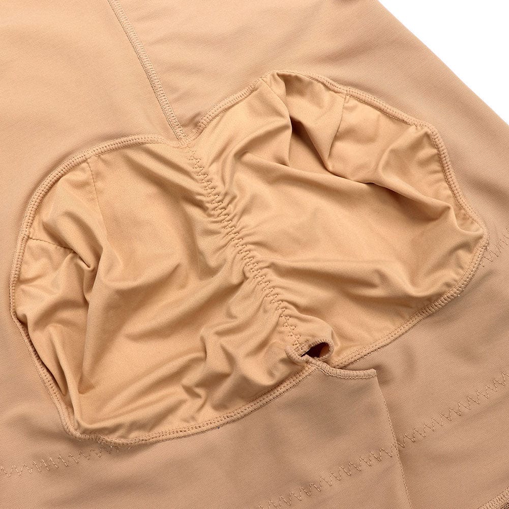 Post Surgery Compression Tummy Control Full Body Shaper With Hook-and-Eye Zipper Closure