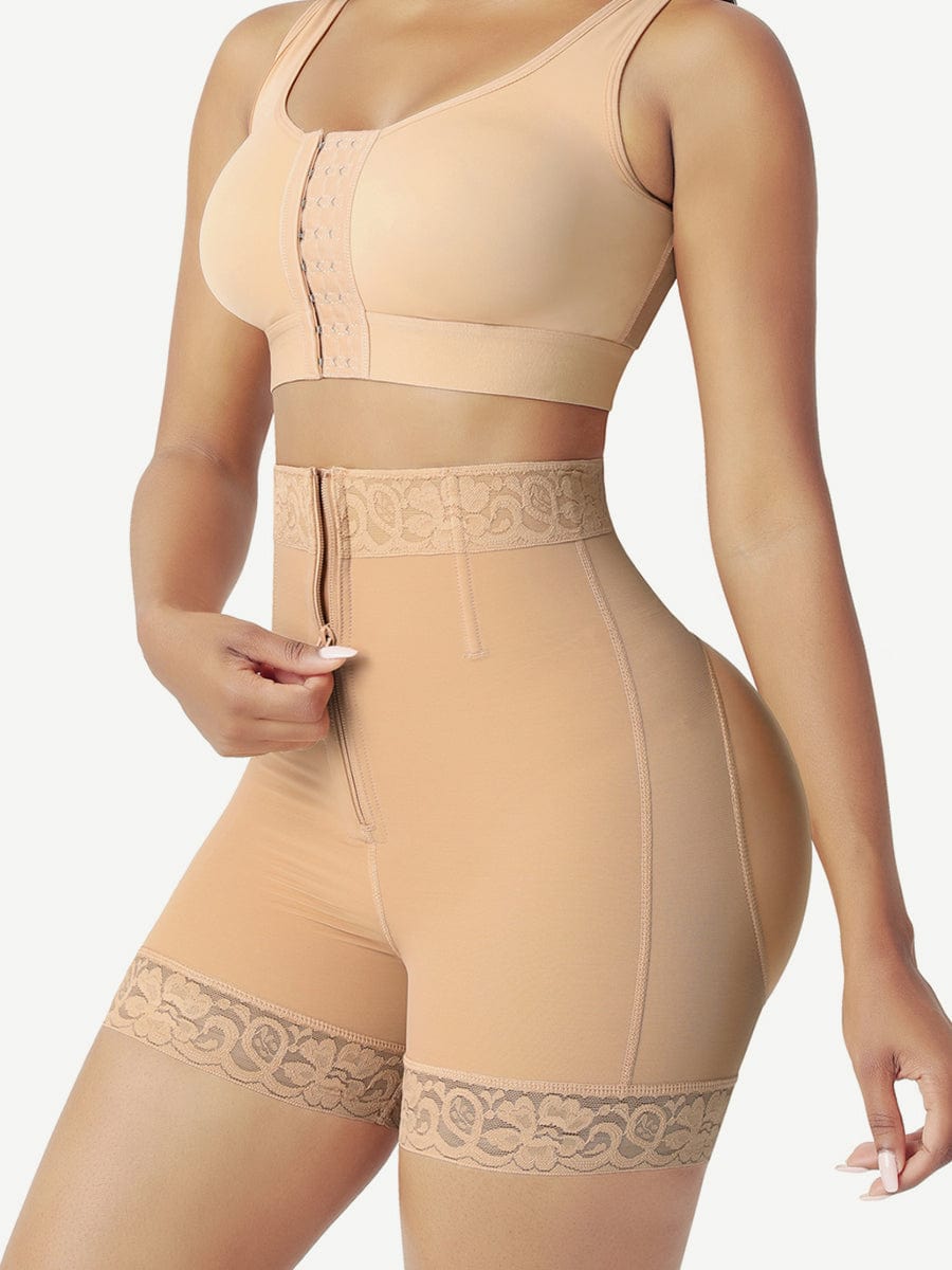 [USA Warehouse]Front Zipper Butt Lifter Shorts High Waist Curve-Creating