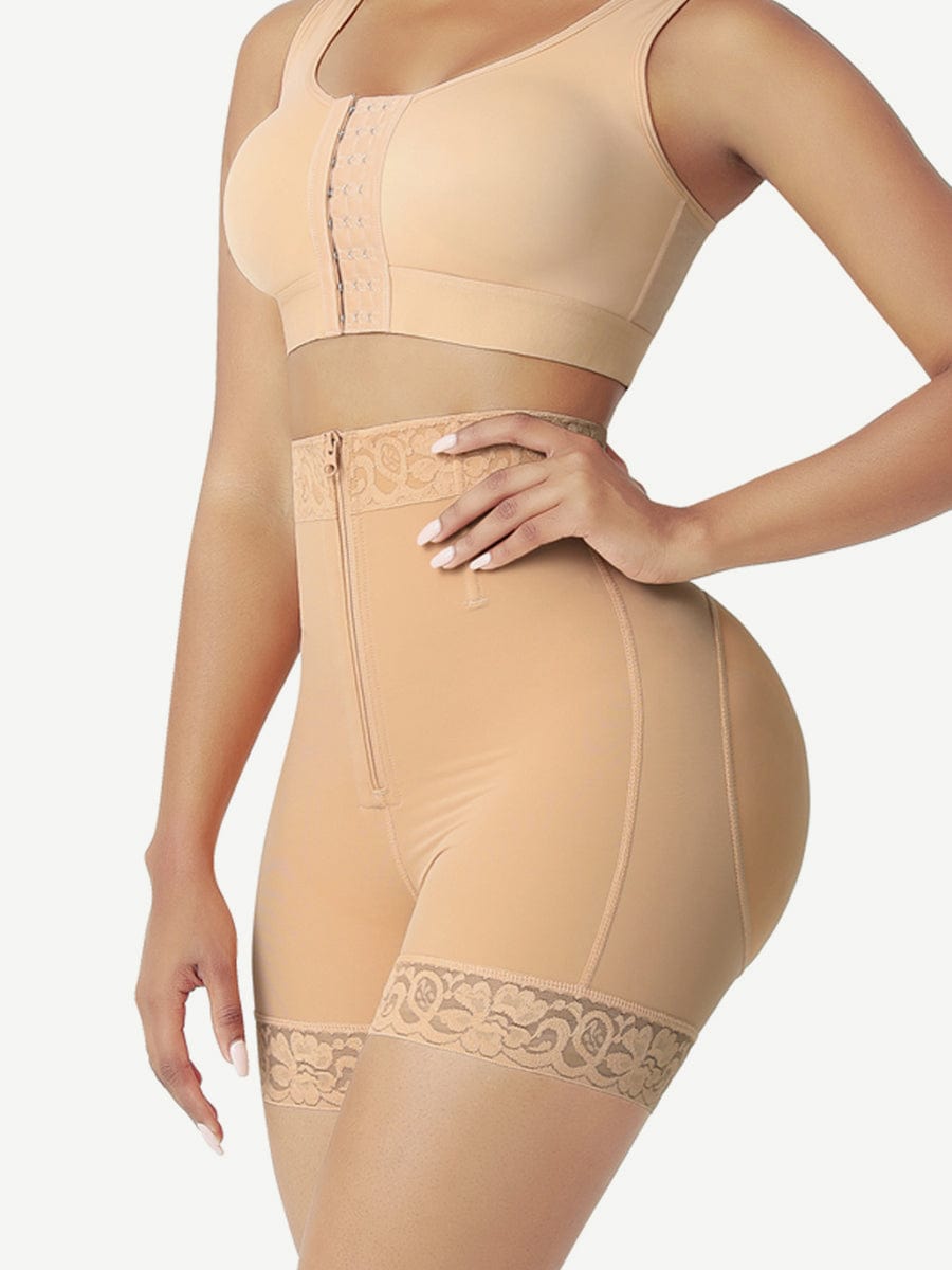 [USA Warehouse]Front Zipper Butt Lifter Shorts High Waist Curve-Creating