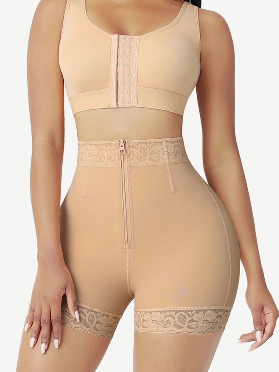 [USA Warehouse]Front Zipper Butt Lifter Shorts High Waist Curve-Creating