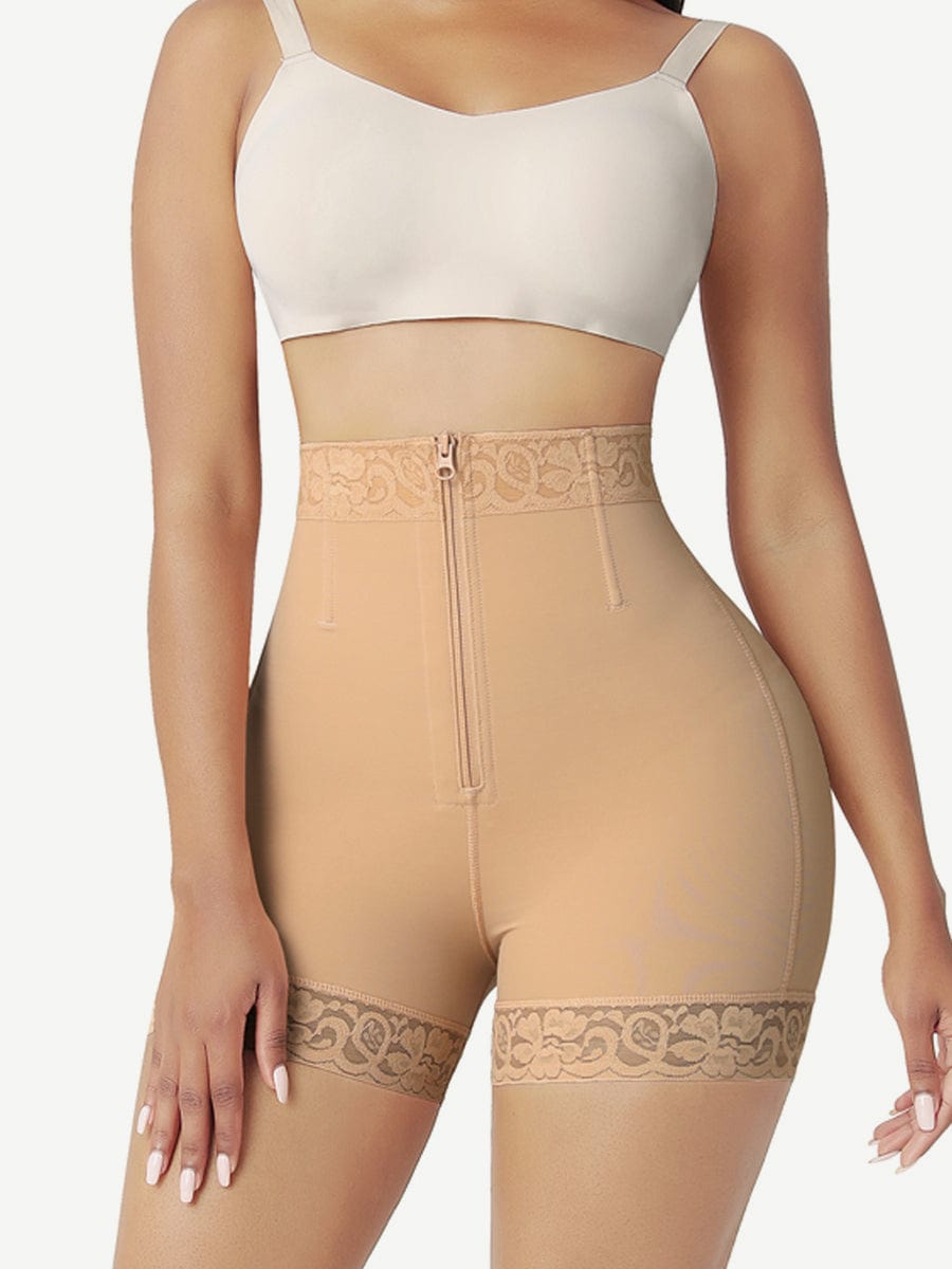 [USA Warehouse]Front Zipper Butt Lifter Shorts High Waist Curve-Creating