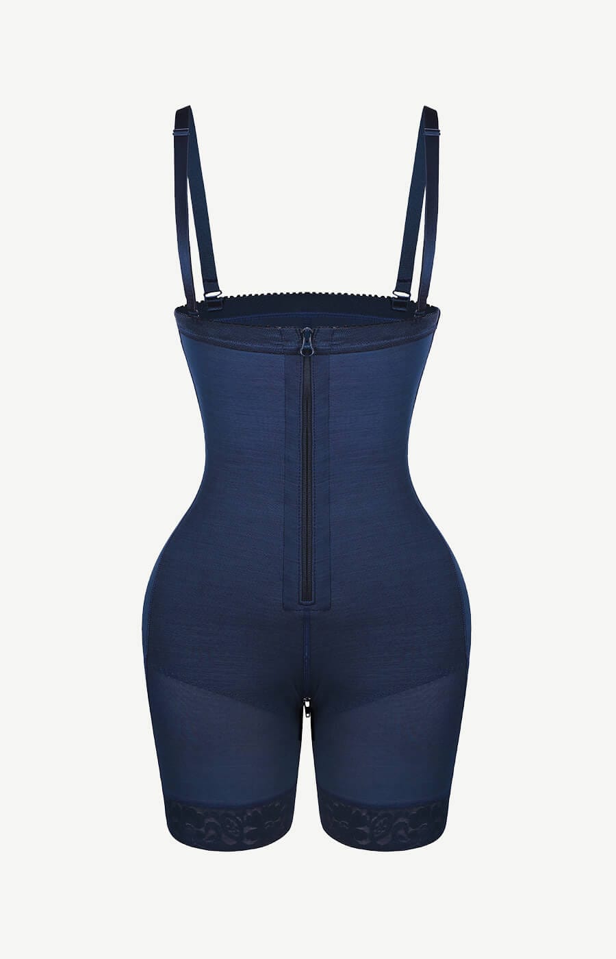 Detachable Straps Post Surgery Full Body Shaper Zipper Abdominal Control