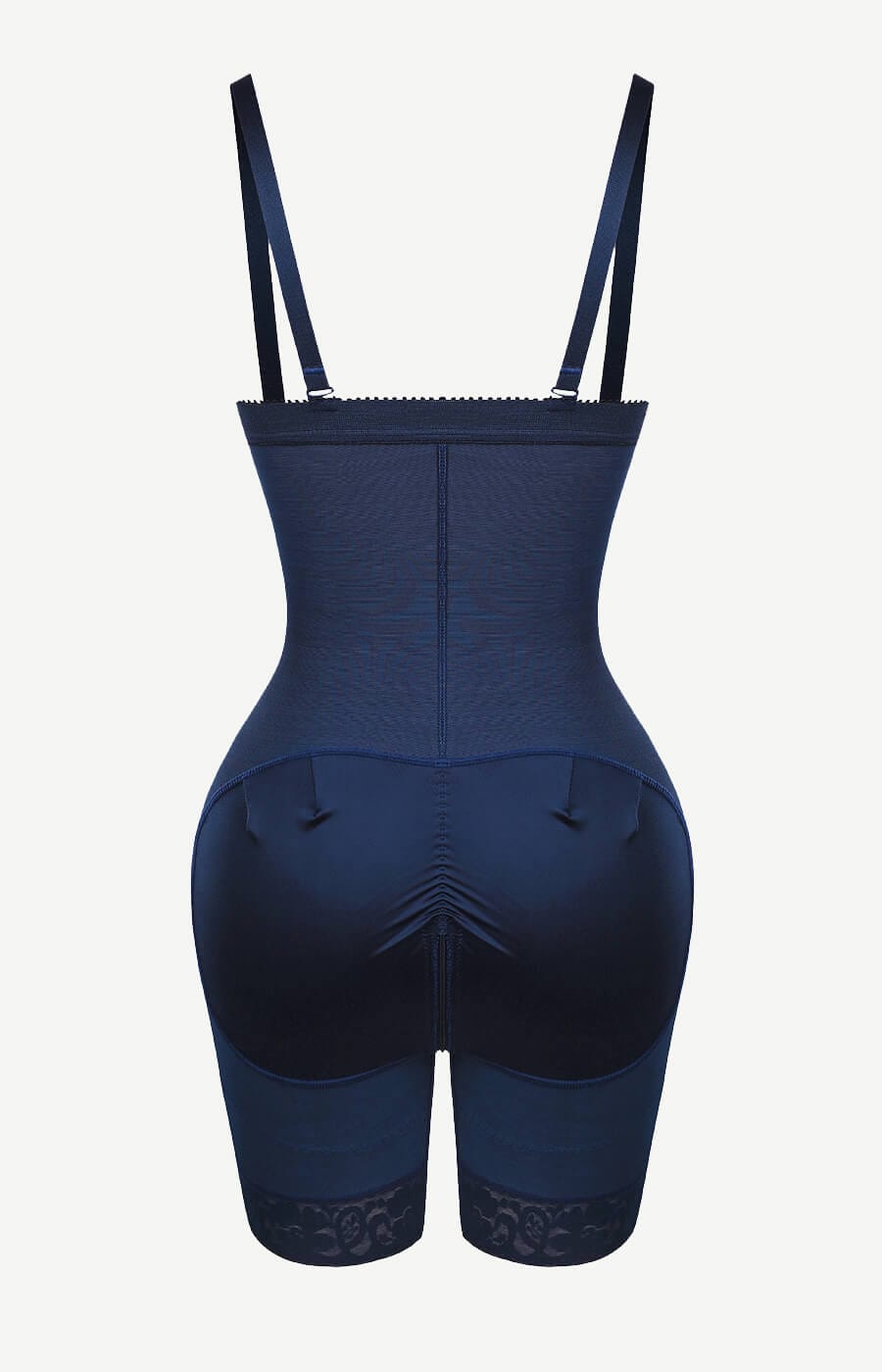 Detachable Straps Post Surgery Full Body Shaper Zipper Abdominal Control
