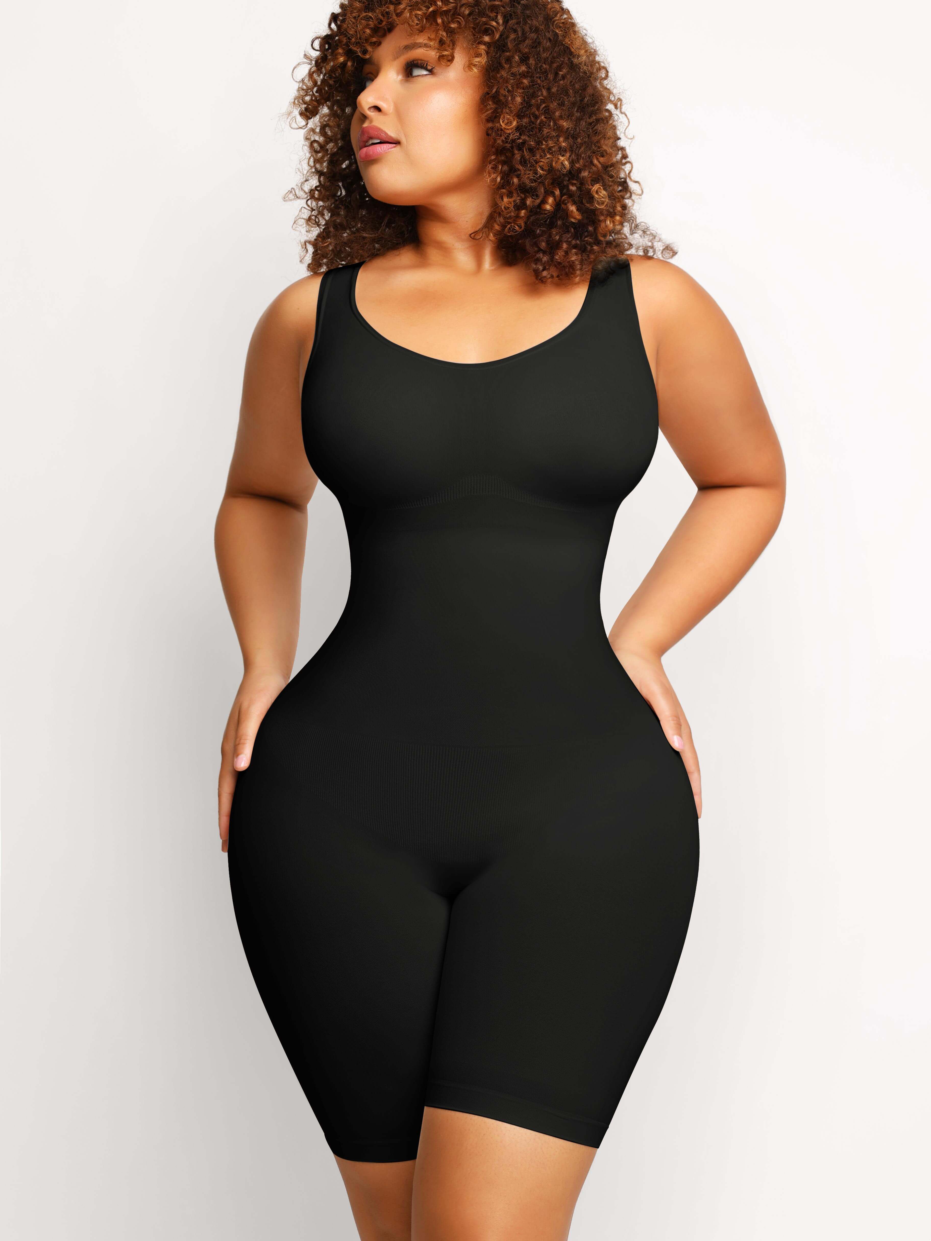 🌿 Eco-friendly Seamless Outerwear Jumpsuit Shapewear