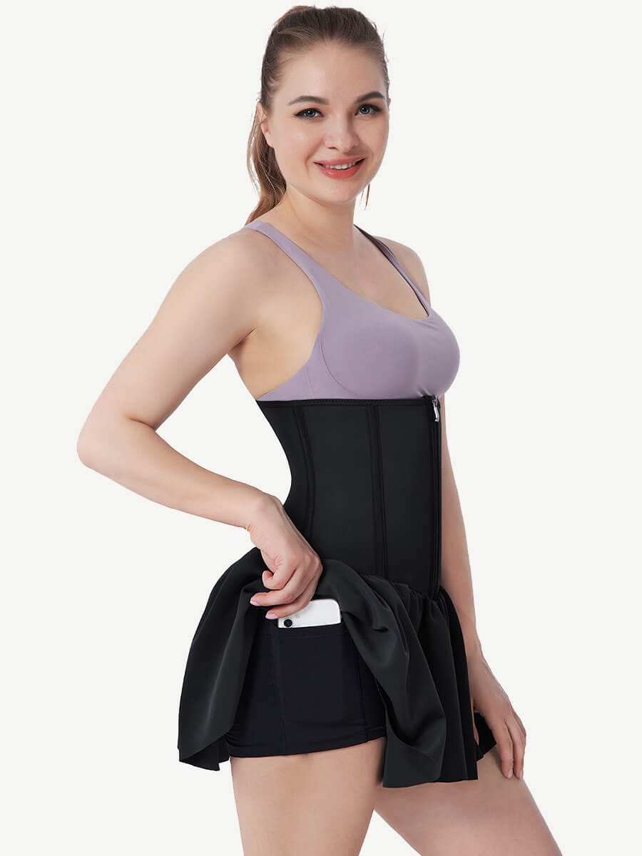 8 Steel Bones Neoprene Waist Trainer Skirt