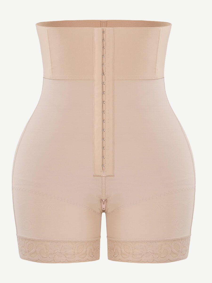 3-bones Triple-breasted High-waisted Elastic Body Butt Lifter