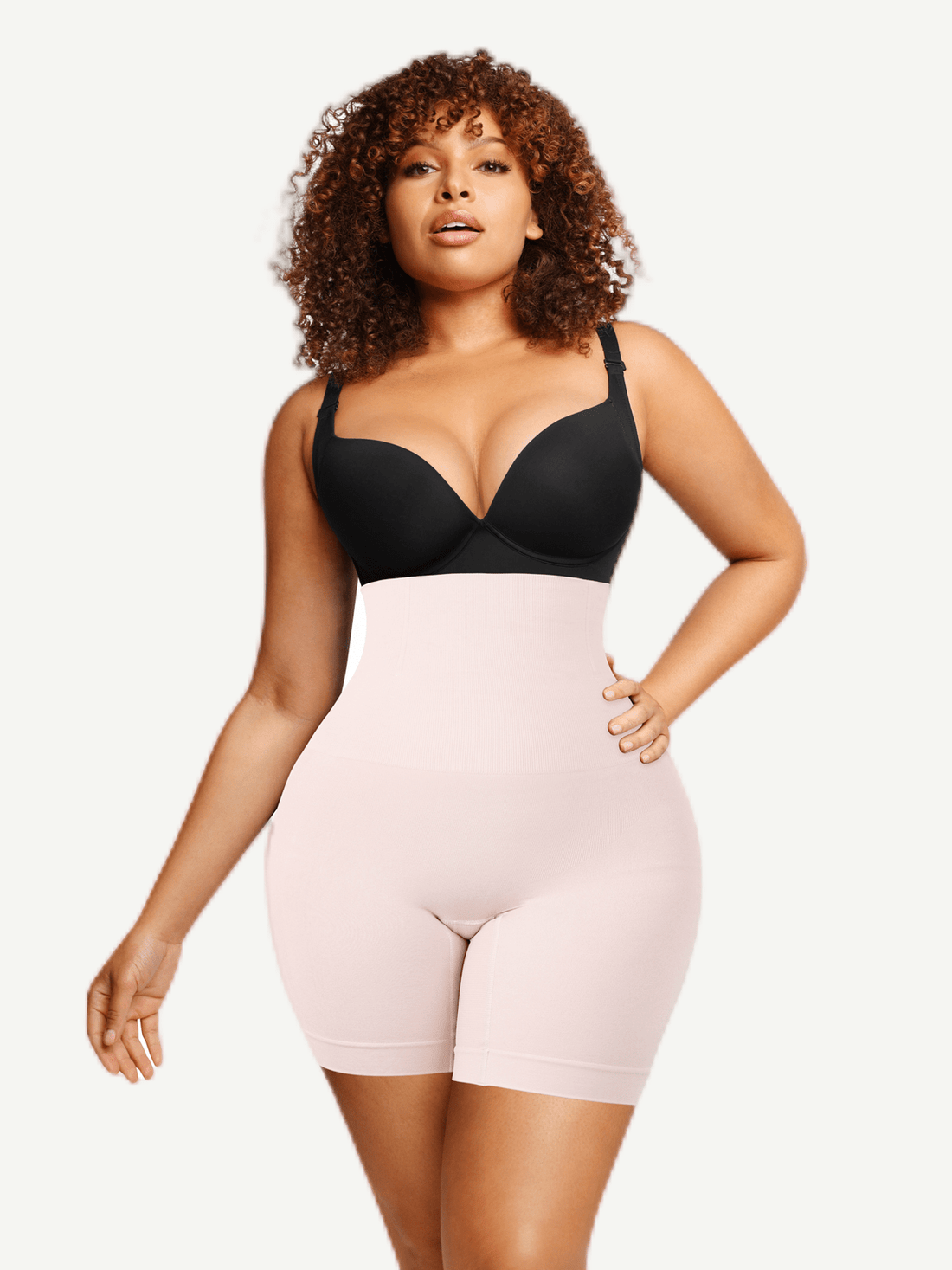 Seamless Double-Layer Tummy Panel 4 Steel Bones Shapewear Shorts