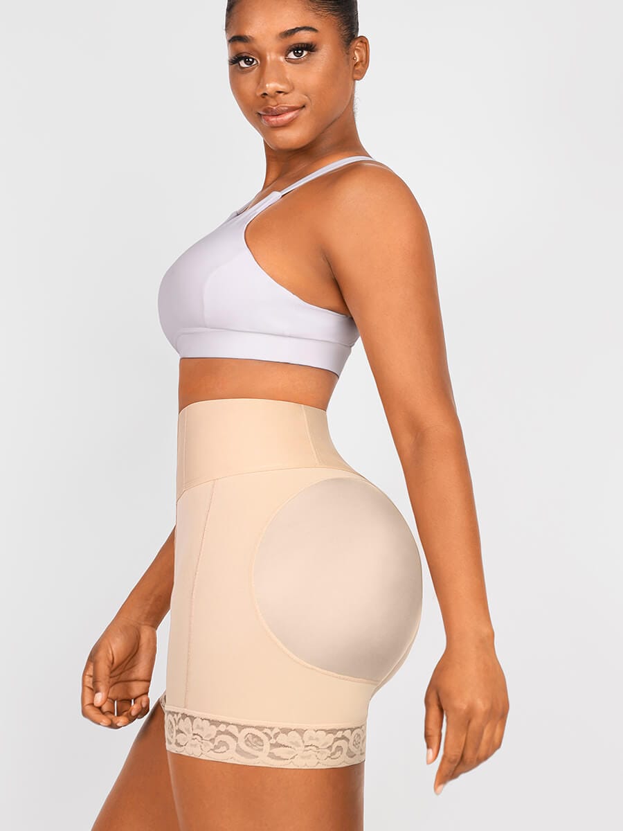 Butt Lifter Tummy Control Middle Waisted Mid Thigh Shaper Shorts
