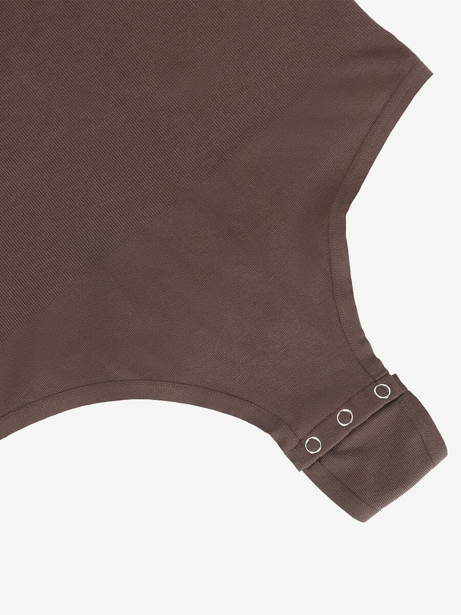 Seamless Outer Long Sleeve Thong Bodysuit