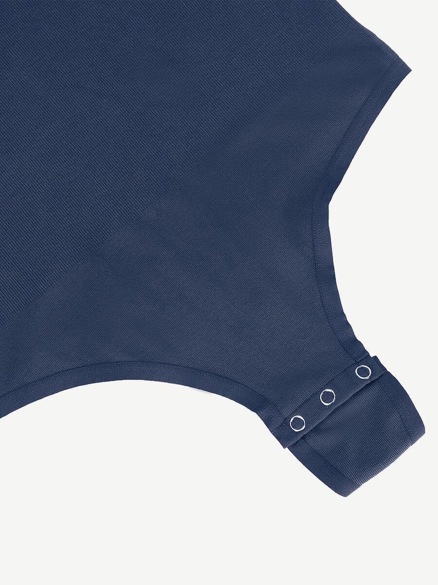 Seamless Outer Long Sleeve Thong Bodysuit