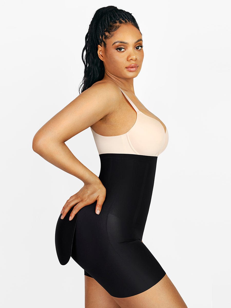 High Waist Air Slim Butt Lifter Built-in Removable Buttock Pads