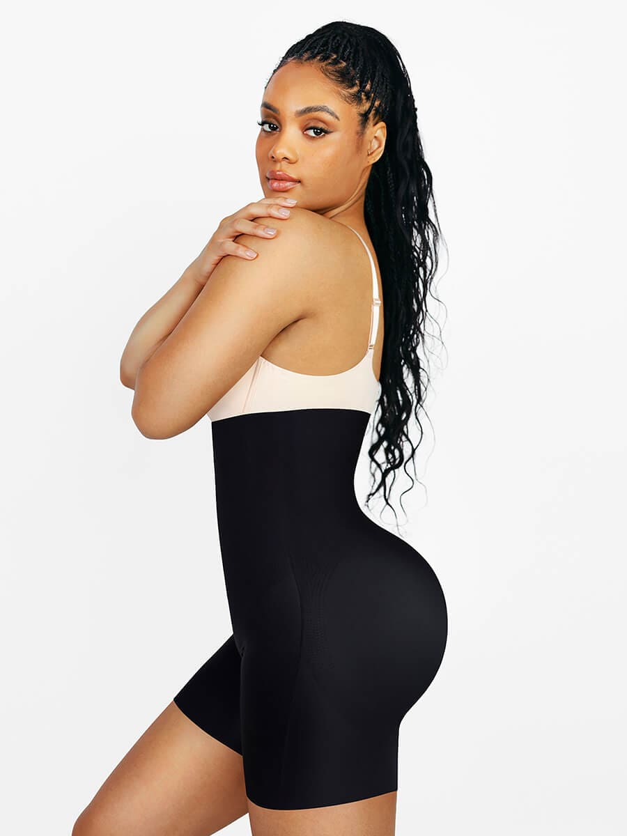 High Waist Air Slim Butt Lifter Built-in Removable Buttock Pads