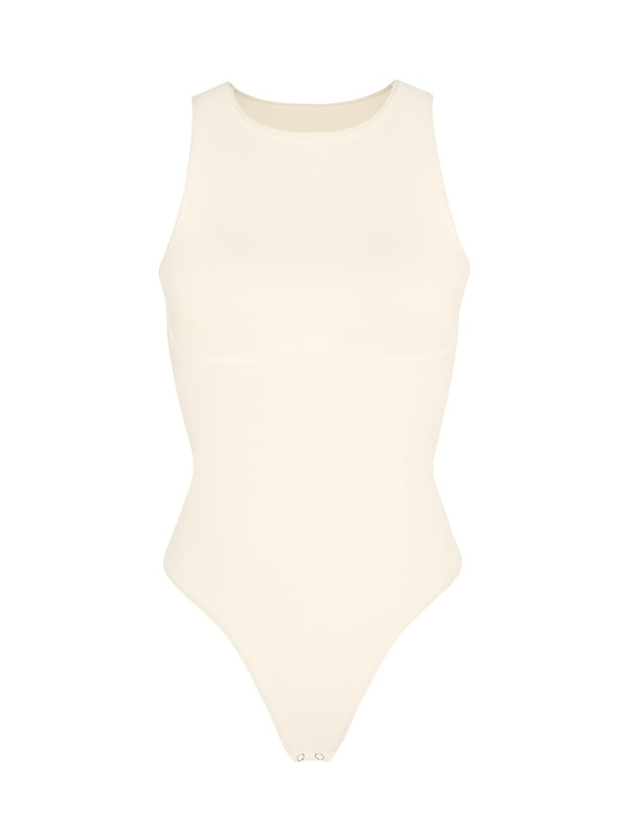 🌿 Eco-friendly Seamless Outer Crew Thong Bodysuit