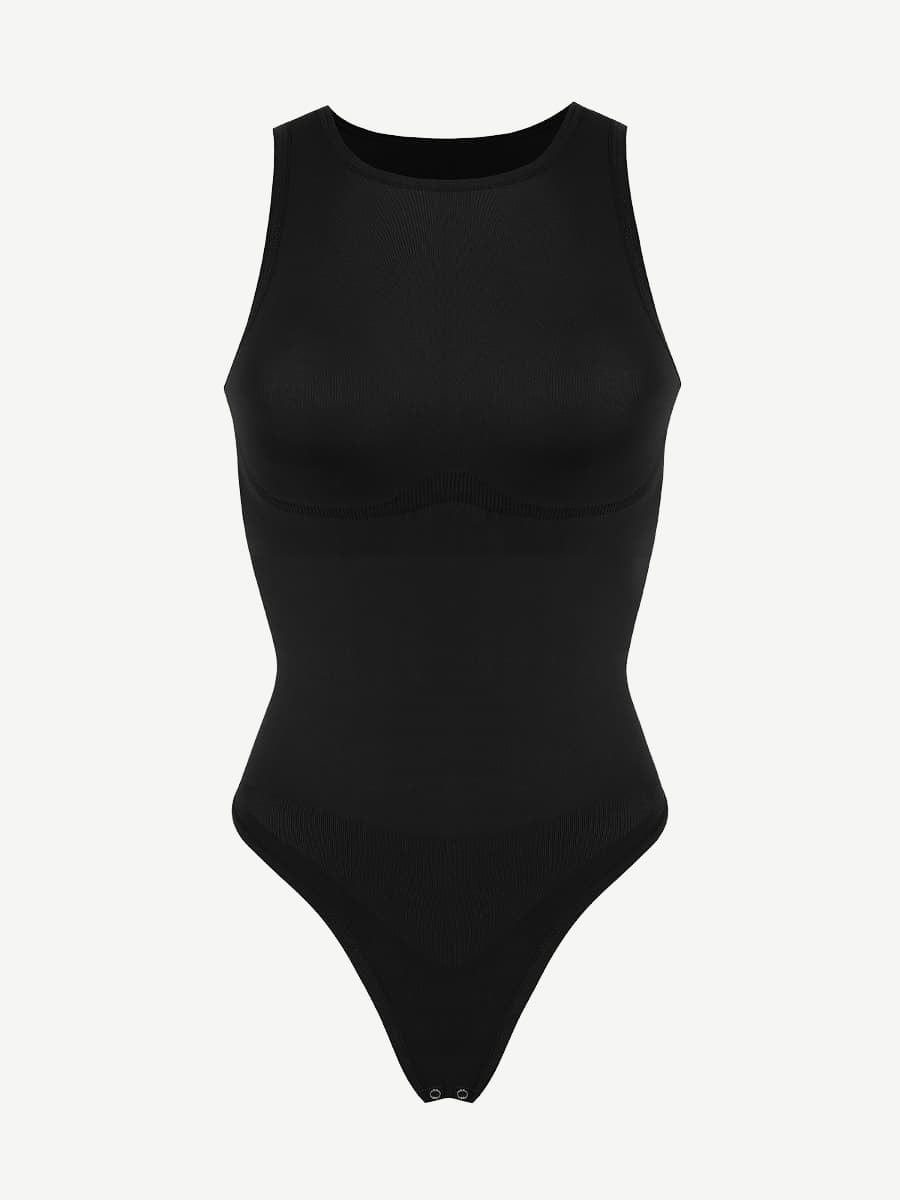 🌿 Eco-friendly Seamless Outer Crew Thong Bodysuit